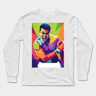 Popart Muhammad Ali Long Sleeve T-Shirt